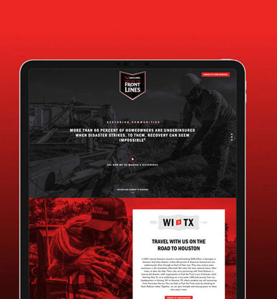 A company-wide initiative dedicated to helping people recover from natural disasters.